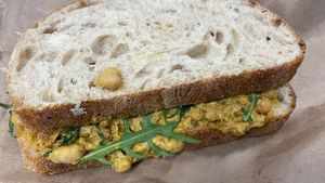 Coronation chickpea at Hustle in Belfast