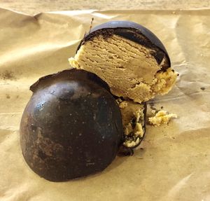 Peanut butter ball  at Hustle in Belfast