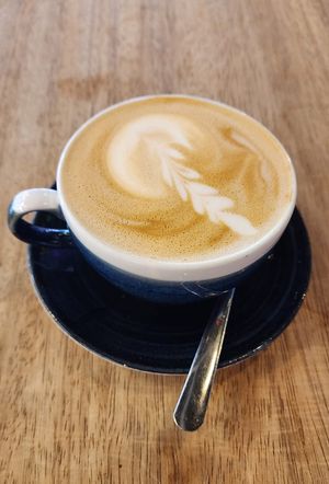 Latte at Hustle in Belfast