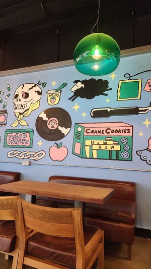 Inside wall at Hustle in Belfast