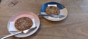 Sea salt chocolate cookies at Hustle in Belfast