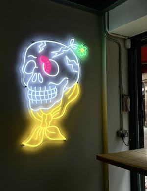 Skulls are cool  at Hustle in Belfast