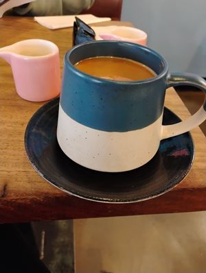 Beautiful coffee, great presentation at Hustle in Belfast