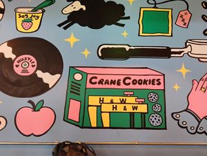 Interior decor at Hustle in Belfast