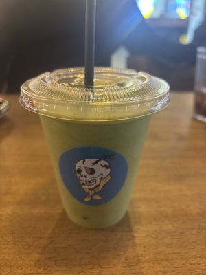 Kale coconut smoothie   at Hustle in Belfast