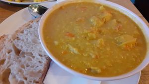 Lentil daal at Hustle in Belfast