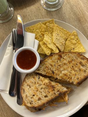 Mock chicken sandwich   at Hustle in Belfast