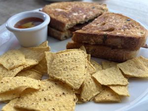 Bac’n cajun toastie   at Hustle in Belfast