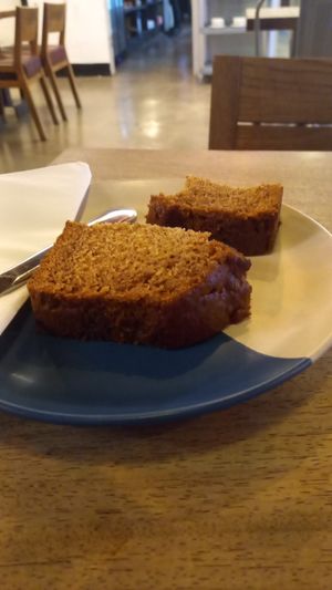 Banana bread at Hustle in Belfast
