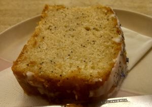 Lemon and poppyseed loaf at Hustle in Belfast