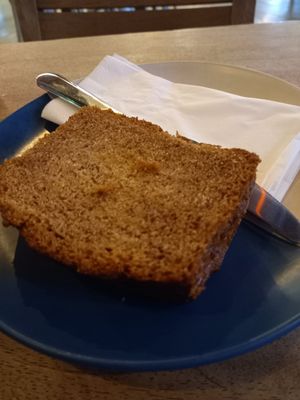 Banana bread at Hustle in Belfast