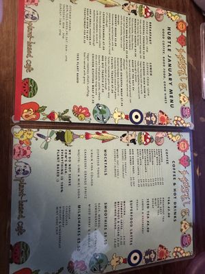 January 26 menu   at Hustle in Belfast