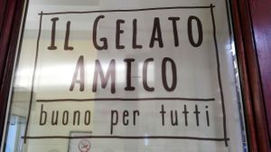 "Buono per tutti" (Good for everyone) at Il Gelato Amico - San Massimo in Turin