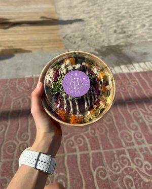 I ate beetroot falafel salad 🥙😮‍💨 probably the best salad I’ve ever eaten!!   at inner you vegan in Tenerife