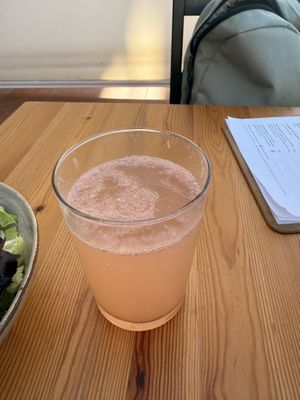Home made lemonade   at inner you vegan in Tenerife