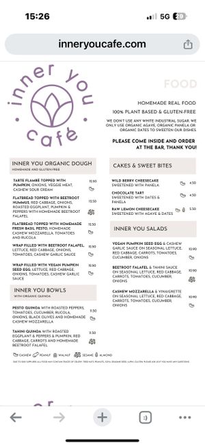   at inner you vegan in Tenerife