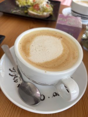 Oat latte  at inner you vegan in Tenerife