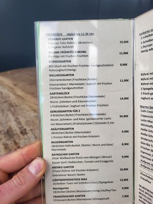 Breakfast at Sauters Cafe & Restaurant in Lahr