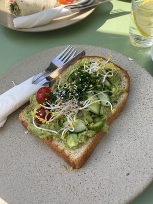 Avocado toastt  at Brenner in Vienna