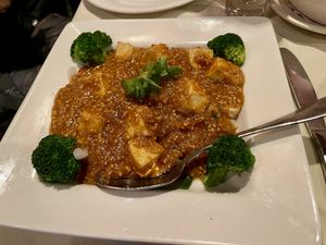 #51 Pra Raam - spicy peanut curryy  at Ricky's Thai  in Skillman