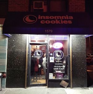 Outside view of shop from google   at Insomnia Cookies - 2nd Ave in New York City