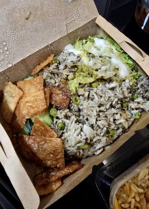 Olive Fried Rice at V Taste Vegetarian Cafe in Johor Bahru