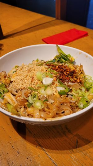 Vegan pad thai at Menam in Selfoss