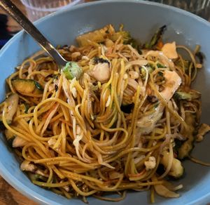 11. Vegan noodles with vegetables  at Menam in Selfoss