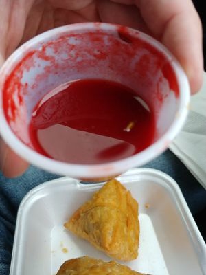 Vegan Tamarind Dipping Sauce for the Samosas at Gurkhas in Longmont