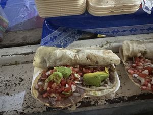   at Tacos Los Peches in Flores