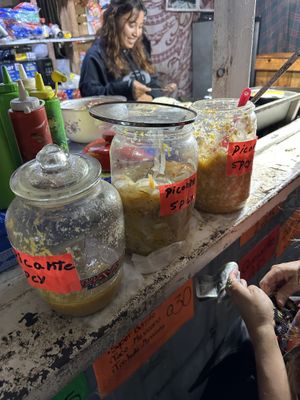   at Tacos Los Peches in Flores