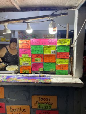   at Tacos Los Peches in Flores