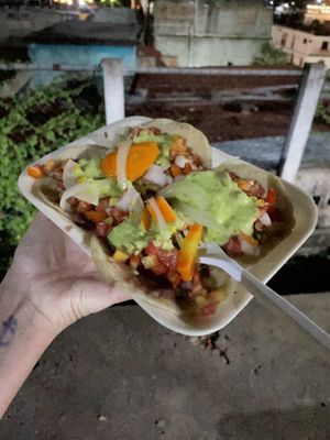   at Tacos Los Peches in Flores