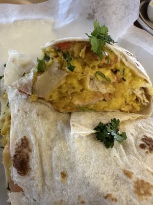 Ocho burrito vegan style  at Taco Ocho in Richardson