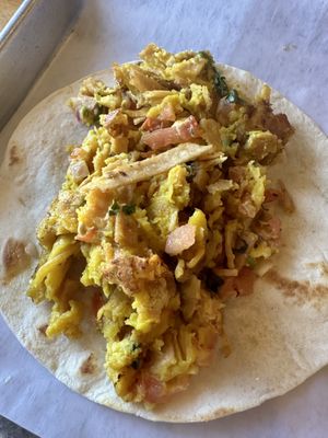 Chickpea scramble (Vigas)  at Taco Ocho in Richardson