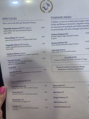 V for vegan   at Little India in American Fork