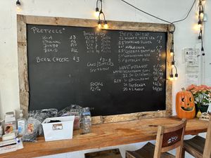 Current offerings  at Blunt Pretzels in Swannanoa