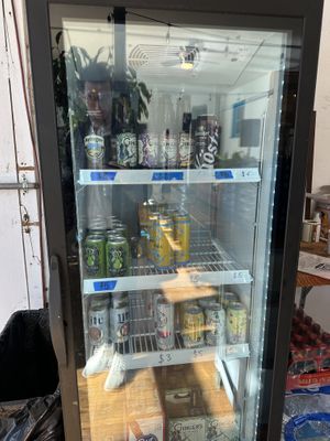 bottled alcoholic drinks  at Blunt Pretzels in Swannanoa