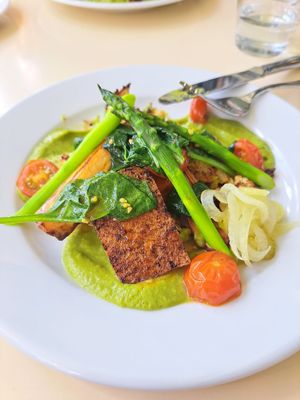 The main course - so delicious! at Ravintola Toivo in Paimio