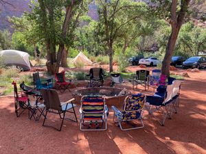 Campfire circle time can be any time at Vegan Basecamp in Las Vegas