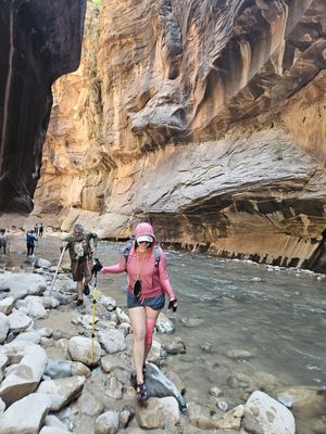 The Narrows hike at Vegan Basecamp in Las Vegas