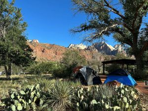 Beautiful group campgrounds @ Zion.  at Vegan Basecamp in Las Vegas