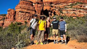 En route to Subway Cave at Vegan Basecamp in Las Vegas