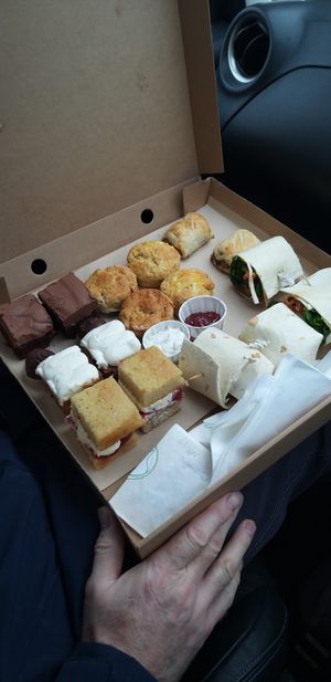 Selection of sweet and savoury treats 🌱💚 at The Good Apple Cafe in Sunderland