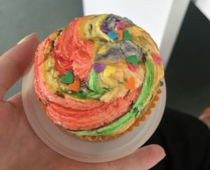 Rainbow / bubblegum flavour  at The Good Apple Cafe in Sunderland