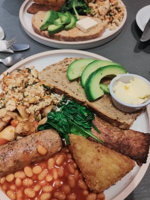 The full works vegan breakfast at The Good Apple Cafe in Sunderland