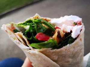 Feta, Beetroot and Walnut Wrap Take Out at The Good Apple Cafe in Sunderland