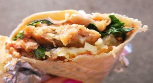 Breakfast Burrito at The Good Apple Cafe in Sunderland