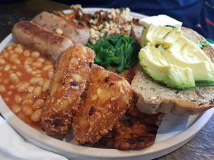 Full works breakfast at The Good Apple Cafe in Sunderland