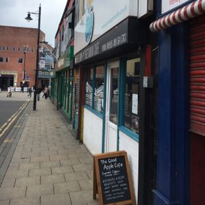 Outside at The Good Apple Cafe in Sunderland